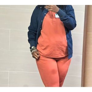 Figs scrubs are super comfy,come in a variety of colors.Left medical social work